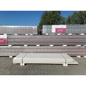 Sandwichplatten 80 mm Wand II. Wahl weiß Paket 793B