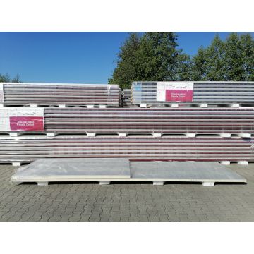 Sandwichplatten 60 mm Wand II. Wahl RAL 9006 Paket 795B