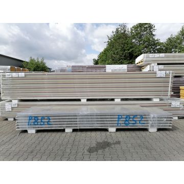 Sandwichplatten 80 mm Wand II. Wahl grau Paket 852B