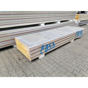 Sandwichplatten 100 mm Wand II. Wahl RAL 9006 Paket 853B