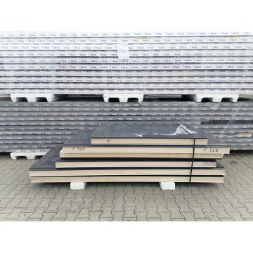 Sandwichplatten 120 mm Wand II. Wahl RAL 7021 Paket 968B