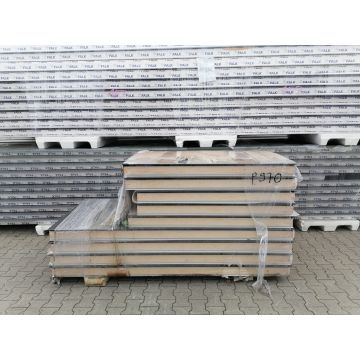 Sandwichplatten 120 mm Wand II. Wahl RAL 7021 Paket 970B