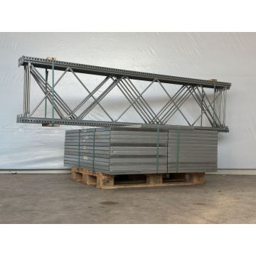 Fachbodenregal Magazinregal, gebraucht | Stow Stowshelf | Ständer: 2.500 x 600 mm | Fachbodenbreite: 1.265 mm | Regallänge: 6,54 lfm.