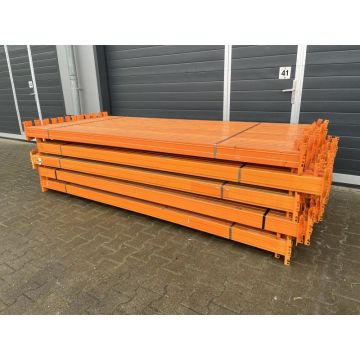 Palettenregaltraverse Traverse Palettenregal, gebraucht | Nedcon AS | Lichte Weite: 2.700 mm | K: 100 x 40 mm | orange 