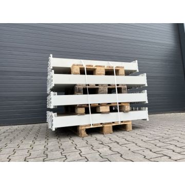 Palettenregaltraverse Traverse Palettenregal, gebraucht / Tegometall CI / 1.400 mm / K: 130 x 50 mm / weiß