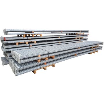 Palettenregalständer Regalständer, gebraucht / Redirack / Rahmenhöhe: 6.610 mm / Ständertiefe: auswählbar  
