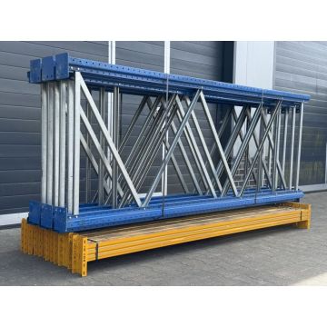 Palettenregalanlage Palettenregal, gebraucht | Jung Heinrich Esmena | Regalständer: 3.000 x 1.100 mm | Lichte Weite: 2.707 mm | Regallänge: 14,14 lfm.