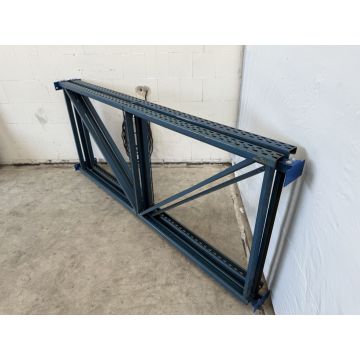Palettenregalständer Regalständer, gebraucht | ALSER NS | Rahmenprofil: C 80x40x15x2,00 mm | Ständerhöhe: 2.500 mm | Ständertiefe: 1.050 mm | blau