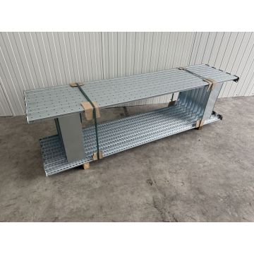 Fachbodenregalständer Fachbodenregal Magazinregal, neu | META  CLIP | Gesamthöhe: 2.000 mm | Gesamttiefe: 500 mm | sendzimir verzinkt 