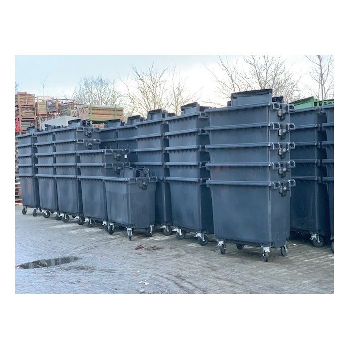 Müllcontainer aus Polyethylen (PE), 500 Liter Volumen, grau
