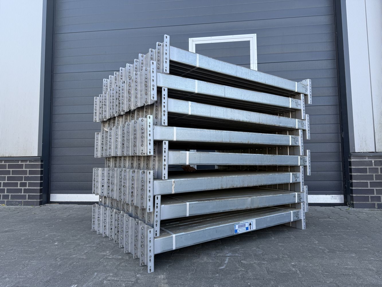 Dexion Palettenregal Gebraucht P90 Höhe 3.800 Mm Lichte Weite 3.600 Mm 2 Ebenen Fachlast 3.200 Kg