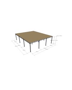 Lagerbühne neu 12,00 x 15,00 m, Tragkraft 500 kg / m²