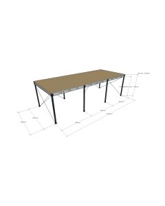 Lagerbühne neu 12,00 x 5,00 m, Tragkraft 500 kg / m²