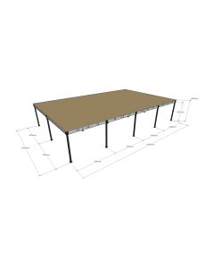 Lagerbühne neu 16,00 x 10,00 m, Tragkraft 500 kg / m²