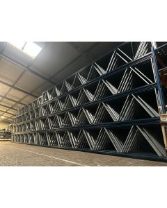 Palettenregalständer Palettenregal Regalständer, gebraucht | Mecalux | 9.500 x 1.100 mm | Rahmenprofilabm.: 100 x 69 x 2,00 mm | blau