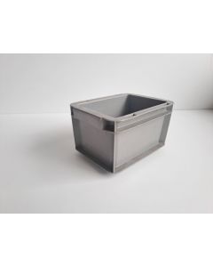 Stapelkiste Kunststoffkiste Eurobox, gebraucht | SSI Schäfer EF 2120 | Außenmaß: 200 x 150x 120 mm (LxBxH) | Farbe: grau