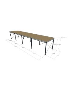 Lagerbühne neu 4,00 x 20,00 m, Tragkraft 500 kg /m ²