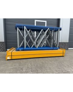 Palettenregalanlage Palettenregal, gebraucht | Jung Heinrich Esmena | Regalständer: 2.100 x 1.050 mm | Lichte Weite: 2.705 mm | Regallänge: 42,37 lfm.