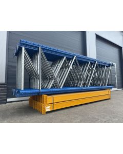 Palettenregalanlage Palettenregal, gebraucht | Jung Heinrich Esmena | Regalständer: 3.800 x 1.100 mm | Lichte Weite: 2.705 mm | Regallänge: 35,43 lfm.