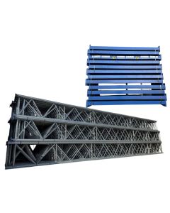 Palettenregalanlage Palettenregal, gebraucht | SSI Schäfer PR 600 | Regalständer: 12.000 x 1.100 mm | Lichte Weite: 2.700 mm | Regallänge: Auswählbar