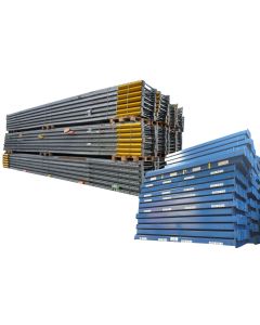 Palettenregalanlage, SSI Schäfer PR 600 gebraucht / Regalständer: 8.300 mm x 1.050 mm / Lichte Weite: 3.900 mm // Regallänge: Auswählbar