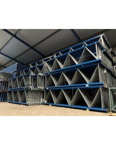 Palettenregalständer Regalständer Palettenregal, gebraucht | Arestant AS | Rahmenprofile : auswählbar | Ständerhöhe: auswählbar | Ständertiefe: 1.100 mm | blau