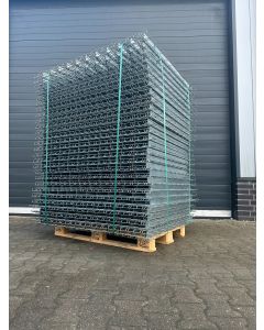 Drahtgitterrost Drahtgitter Regalrost, gebraucht | Abm: 1.370 x 1.218 mm (BxT) | Maschenweite 130 x 55 mm | sendzimir verzinkt