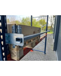 C-Profil f. Durchschubsicherung Ladungsbegrenzer f. Palettenregale II. Wahl / passend f. Mecalux / f. Lichte Weite: 3.600 mm / Profil: 50 x 30 mm