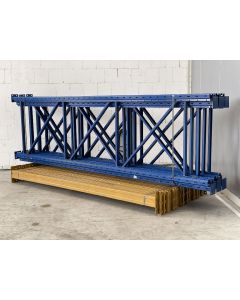 Palettenregalanlage Palettenregal Eurostock AS / gebraucht / Regalständer: 3.500 x 1.000 mm / Lichte Weite: 2.700 mm // Regallänge: 14,10 lfm.