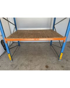 Holzvlonder Holzboden Regalboden, gebraucht | Gesamtbreite: 2.170 mm | Gesamttiefe: 1.450 mm | f. Ständertiefe: ca. 1.450 mm