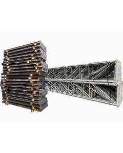Palettenregalanlage, Hovuma / gebraucht / Regalständer: 6.640 x 870 mm / Lichte Weite: 2.880 mm // Regallänge: Auswählbar