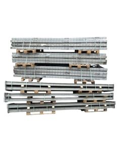 Palettenregalanlage Palettenregal, gebraucht | Lücht & Palm MB | Regalständer: 4.000 x 900 mm | lichte Weite: 5.015 mm | feuerverzinkt | geeignet für den Außenbereich