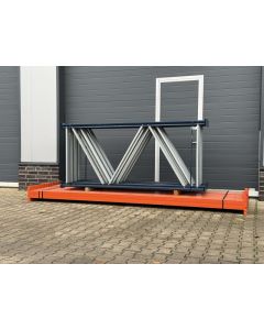 Palettenregalanlage Palettenregal, gebraucht | Mecalux | Regalständer: 2.500 x 1.100 mm | Lichte Weite: 3.300 mm | Regallänge: 17,10 lfm.