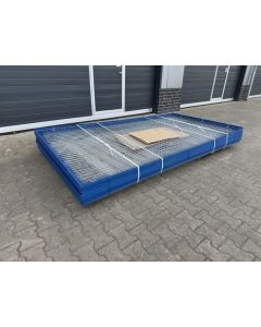 Rückwandgitter Gitter f. Palettenregale, gebraucht | Gesamtbreite: 2.780 mm | Gesamthöhe: 1.500 mm | Materialfarbe: blau