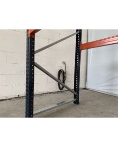 Fachwerkstrebe Fachwerk für Palettenregal, neu | Mecalux | U-Profil: 70 x 30 mm | Gesamtlänge: 1.218 mm