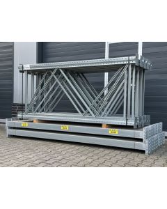 Palettenregalanlage Palettenregal, gebraucht | Dexion P 90 | Regalständer: 2.500 x 1.100 mm | lichte Weite: 2.900 mm | sendzimir verzinkt | Regallänge: 27,10 lfm.