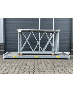 Palettenregalanlage Palettenregal, gebraucht | Dexion P 90 | Regalständer: 1.950 x 1.100 mm | lichte Weite: 2.900 mm | sendzimir verzinkt | Regallänge: 18,03 lfm.