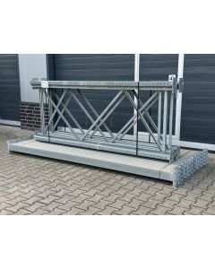 Palettenregalanlage Palettenregal, gebraucht | Dexion P 90 | Regalständer: 2.500 x 1.000 mm | lichte Weite: 2.900 mm | sendzimir verzinkt | Regallänge: 9,10 lfm.