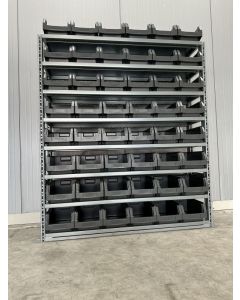 Kistenregal Fachbodenregal, II. Wahl | SSI Schäfer R3000 | Gesamtbreite: 1.340 mm | Gesamttiefe: 340 mm | Gesamthöhe: 1.534 mm | SSI Schäfer LF 321 G 