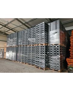 Faltbox Klappbox Palette Kiste gebraucht / SSI Schäfer / Typ: FK8450VS01- KU600 PP / 800 x 600 x 550 mm (LxBxH) / eisengrau / Menge frei wählbar
