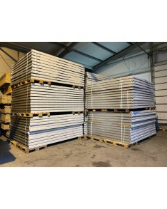 Kolli-Durchlaufregal Durchlaufregalrahmen KDR Palettenregal, gebraucht / 2.780 x 2.450 mm BxT / 18 Röllchenleisten je Segment 