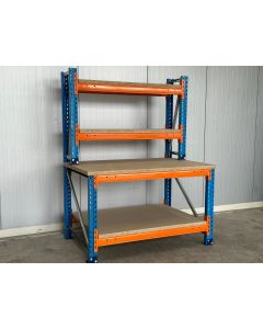 Packtisch Versandtisch Werktisch Werkbank, gebraucht | Stow Pal Rack NS | Gesamtbreite: 1.550 mm | Gesamthöhe: 2.000 mm | Gesamttiefe: 1.000/400 mm