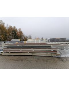 Sandwichplatten 40 mm Dach Rotbraun Sonderposten Paket 439