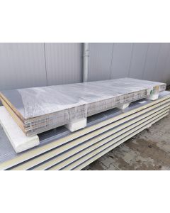 Sandwichplatten 60 mm Wand RAL 9006 Sonderposten Paket 544B