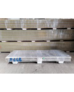 Sandwichplatten 80 mm Wand RAL 9007 Sonderposten Paket 648B