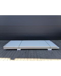 Sandwichplatten 80 mm Wand RAL 9007 Sonderposten Paket 675B