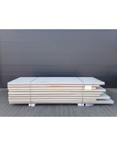 Sandwichplatten 80 mm Wand RAL 9006 Sonderposten Paket 676B