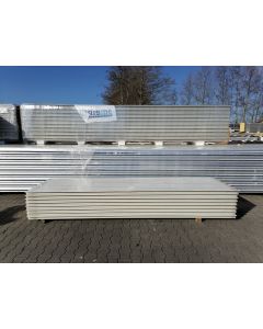 Sandwichplatten 60 mm Wand II. Wahl weiß Paket 694B