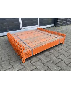 Palettenregaltraverse Traverse Palettenregal, gebraucht / Stow Pal Rack NS / 1.000 mm / K: 125 x 50 mm / orange / 4 HK