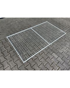 Rückwandgitter, gebraucht / 2.200 x 1.200 mm / cremeweiß 